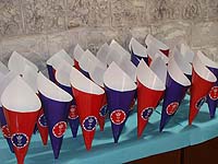 British Birthday theme Popcorn Cones